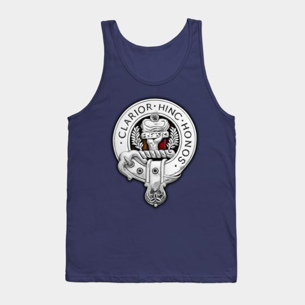 Clan Buchanan Crest & Tartan Tank Top by Taylor'd Designs